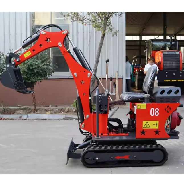 CV-08 Mini Excavator သည် သေးငယ်သောနေရာများတွင် လည်ပတ်ရလွယ်ကူသည်။