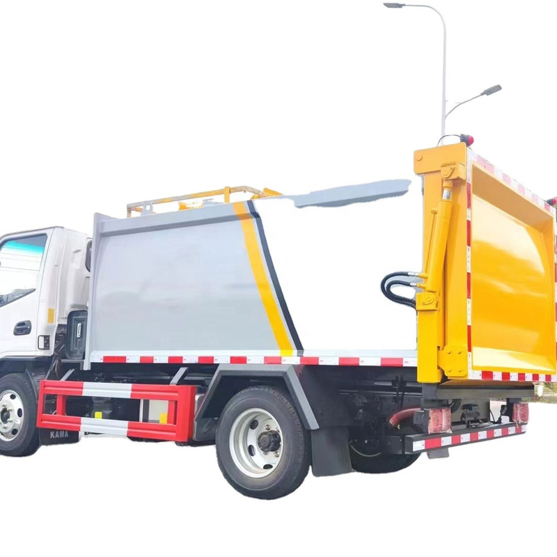 Side Hang Up Type Dump Garbage Truck for Transport