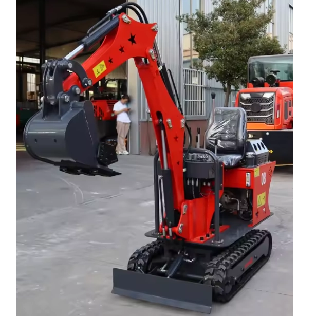 CV-08 Mini Excavator သည် သေးငယ်သောနေရာများတွင် လည်ပတ်ရလွယ်ကူသည်။