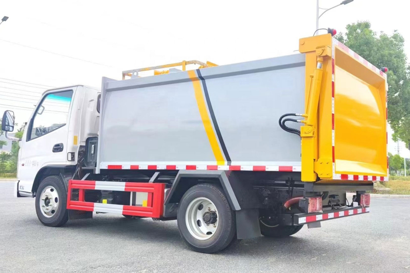 Side Hang Up Type Dump Garbage Truck for Transport