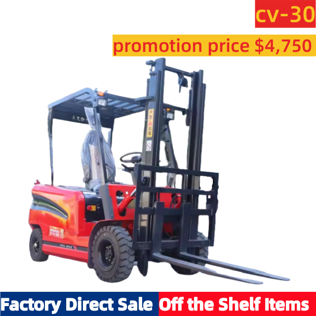 CV-30 3 Ton စျေးနှုန်းလျှော့စျေး Lift အမြင့် 3 Meters Electric Forklift