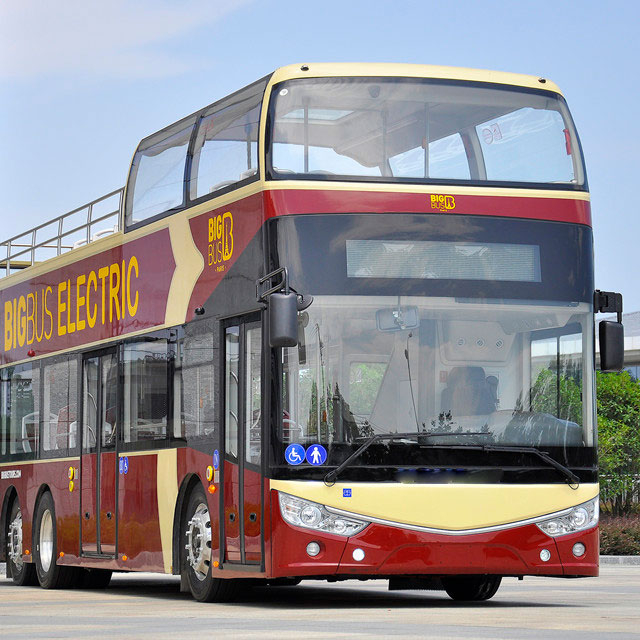 အကြီးစား DDB 350KWH EV Bus 12m Bus