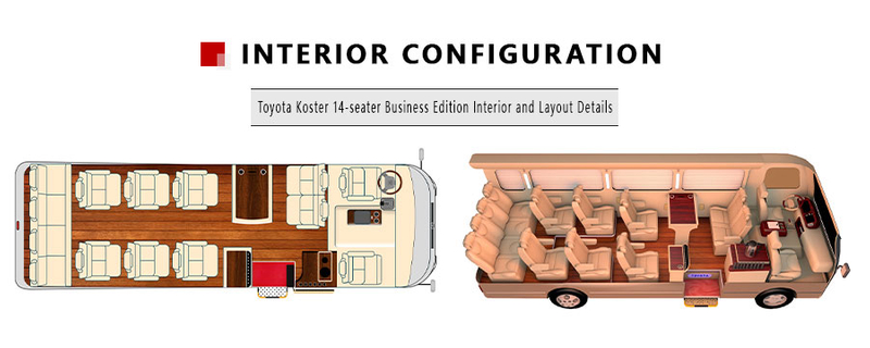 Coaster 14 ဆံ့ Business Vehicle Luxury Version